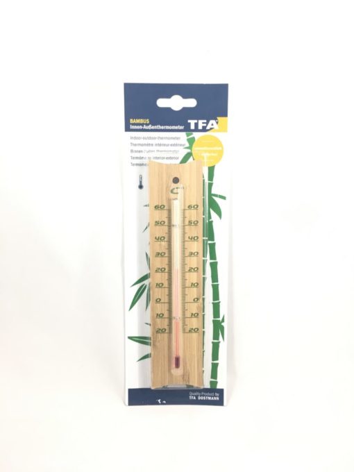 Termometro de interior y exterior bambu