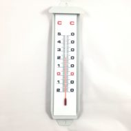 Termometro de interior y exterior metal blanco